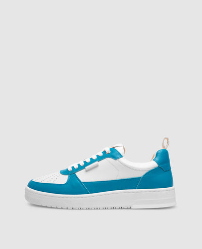 Bball M AB Herren size:

Sneaker size: White/Petrol aus Calf leather