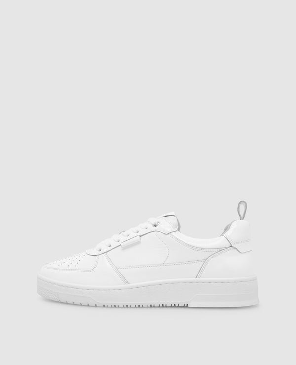 Bball M AX Herren Sneaker Weiß/Weiß aus Lackleder