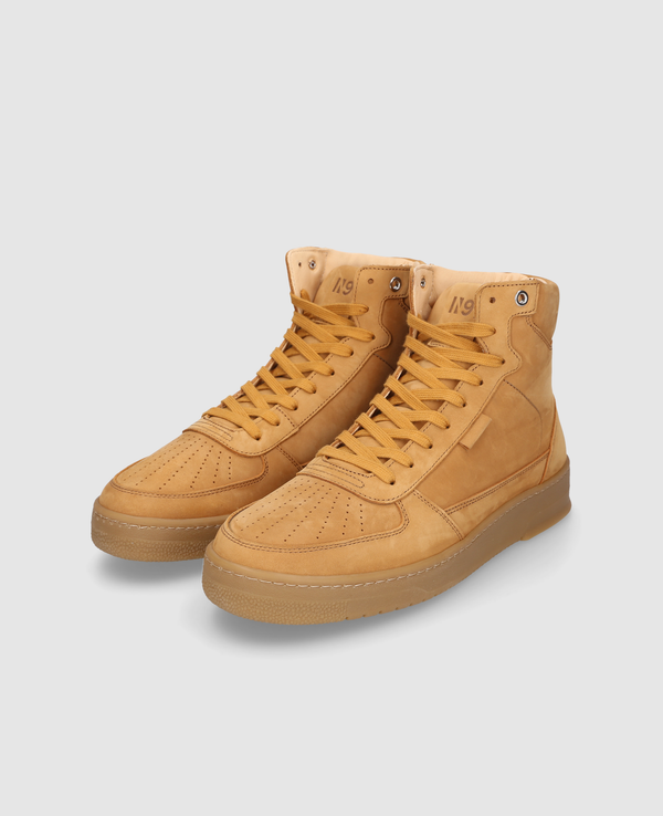 Bball Hi M AN Herren Sneaker Hellbraun aus Kalbsnubuk