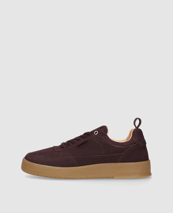 Bball M AN Herren Sneaker Dunkelbraun aus Kalbsnubuk