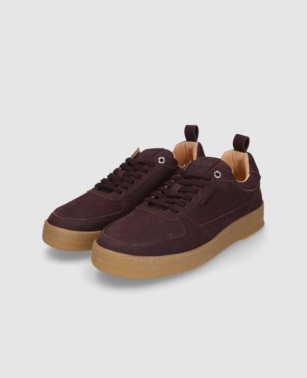 Bball M AN Herren Sneaker Dunkelbraun aus Kalbsnubuk
