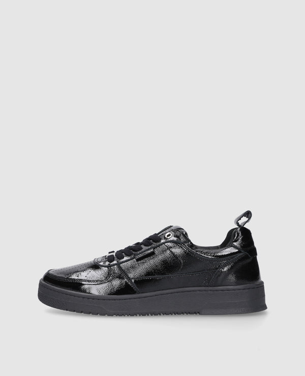 Bball M AX Herren Sneaker Schwarz aus Kalbsleder
