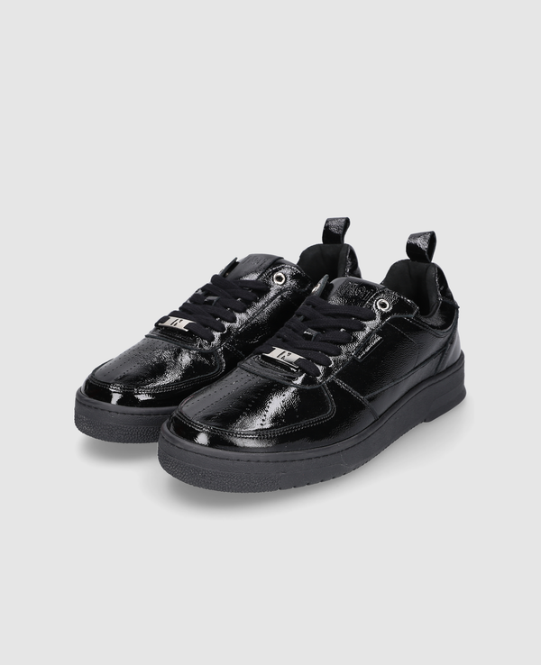 Bball M AX Herren Sneaker Schwarz aus Kalbsleder