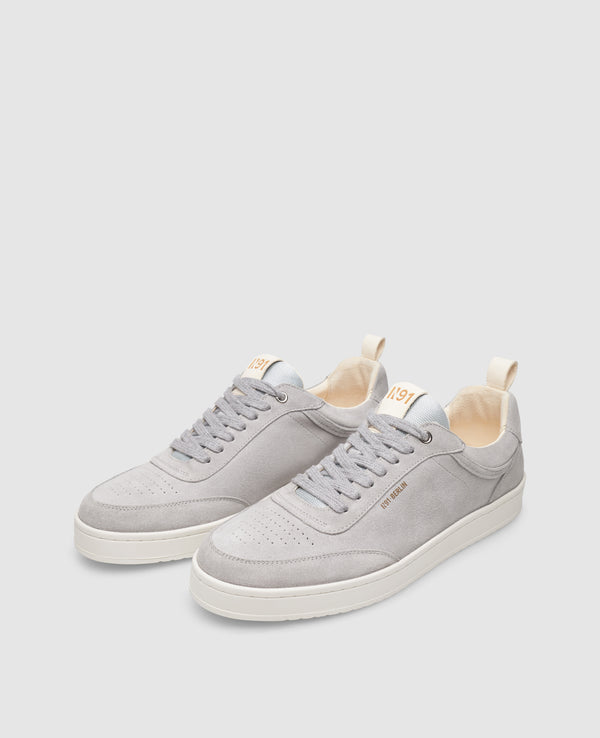 Court M AE Herren Sneaker Grau aus Kalbsvelours