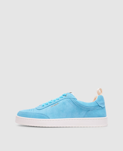 Court M AE Herren Sneaker Türkis aus Kalbsvelours