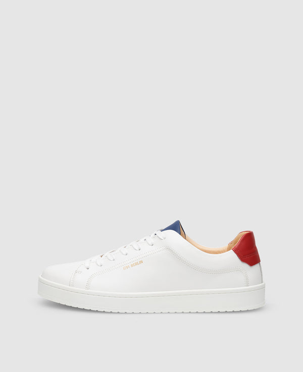 Original Draft BA Herren Sneaker Weiß/Rot/Blau aus Kalbsleder