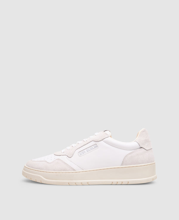 Vintage One M AD Herren Sneaker Weiß/Grau aus Kalbsleder