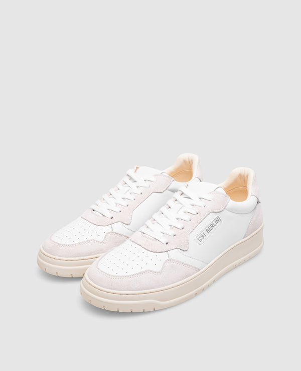 Vintage One M AD Herren Sneaker Weiß/Grau aus Kalbsleder