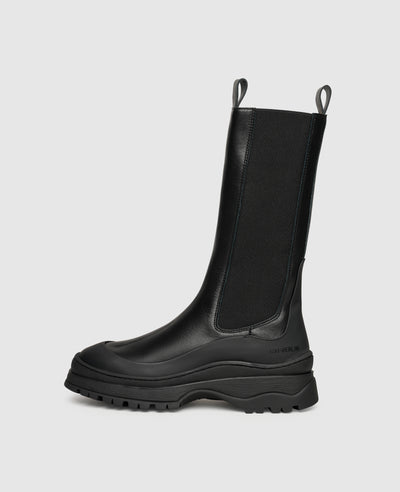 Motech W BB Damen Boot Schwarz aus Kalbsleder