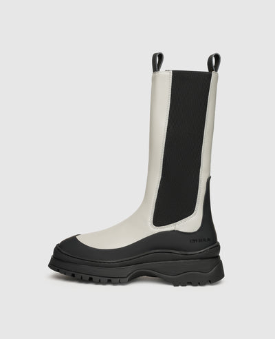 Motech W BB Damen Boot Grau aus Kalbsleder
