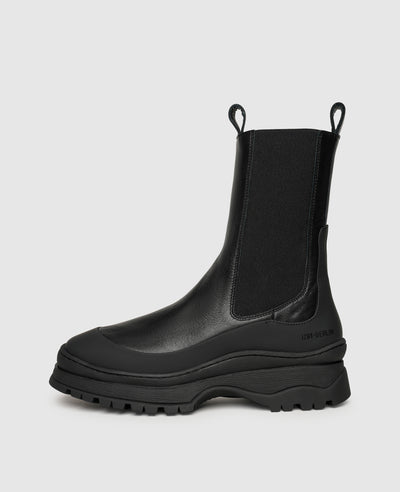 Motech W CB Damen Boot Schwarz aus Kalbsleder